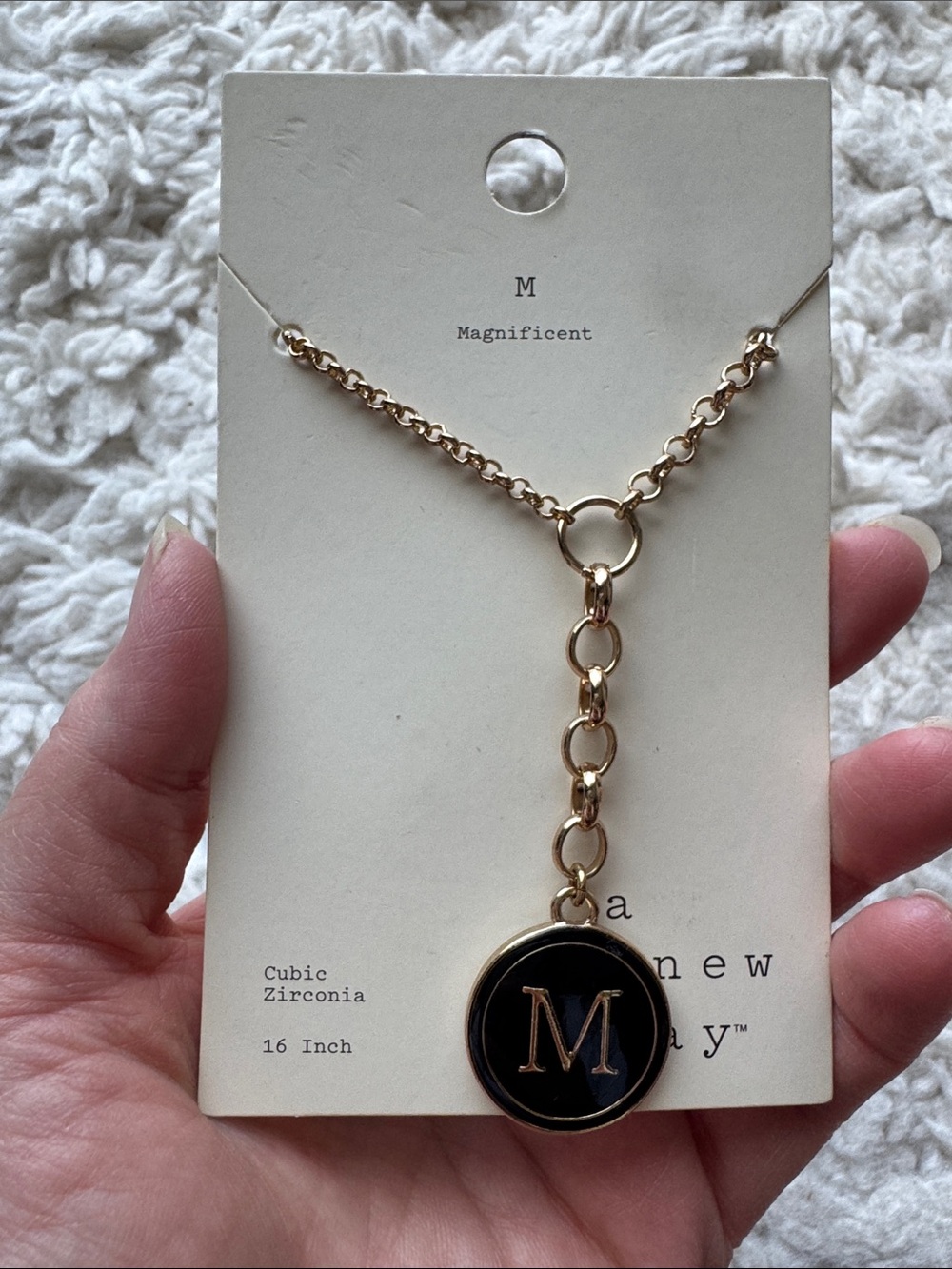 🆕 A New‎ Day Inital M Necklace